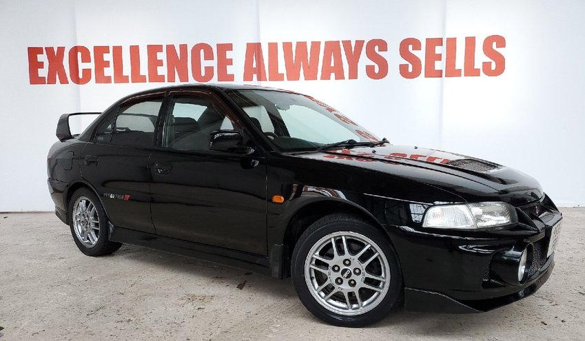 View MITSUBISHI LANCER EVOLUTION EVO 4 STUNNING GLOSS BLACK IN MINT CONDITION