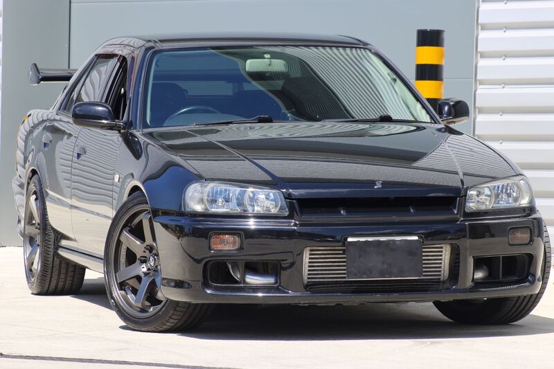 View NISSAN SKYLINE Nissan Skyline R34 GTT 5 Speed manual Rare 4-DOOR